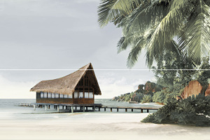 PWU11ALD3 панно из 2 плиток Айленд / Ailand 400x600x8 (5 к-та в коробке)